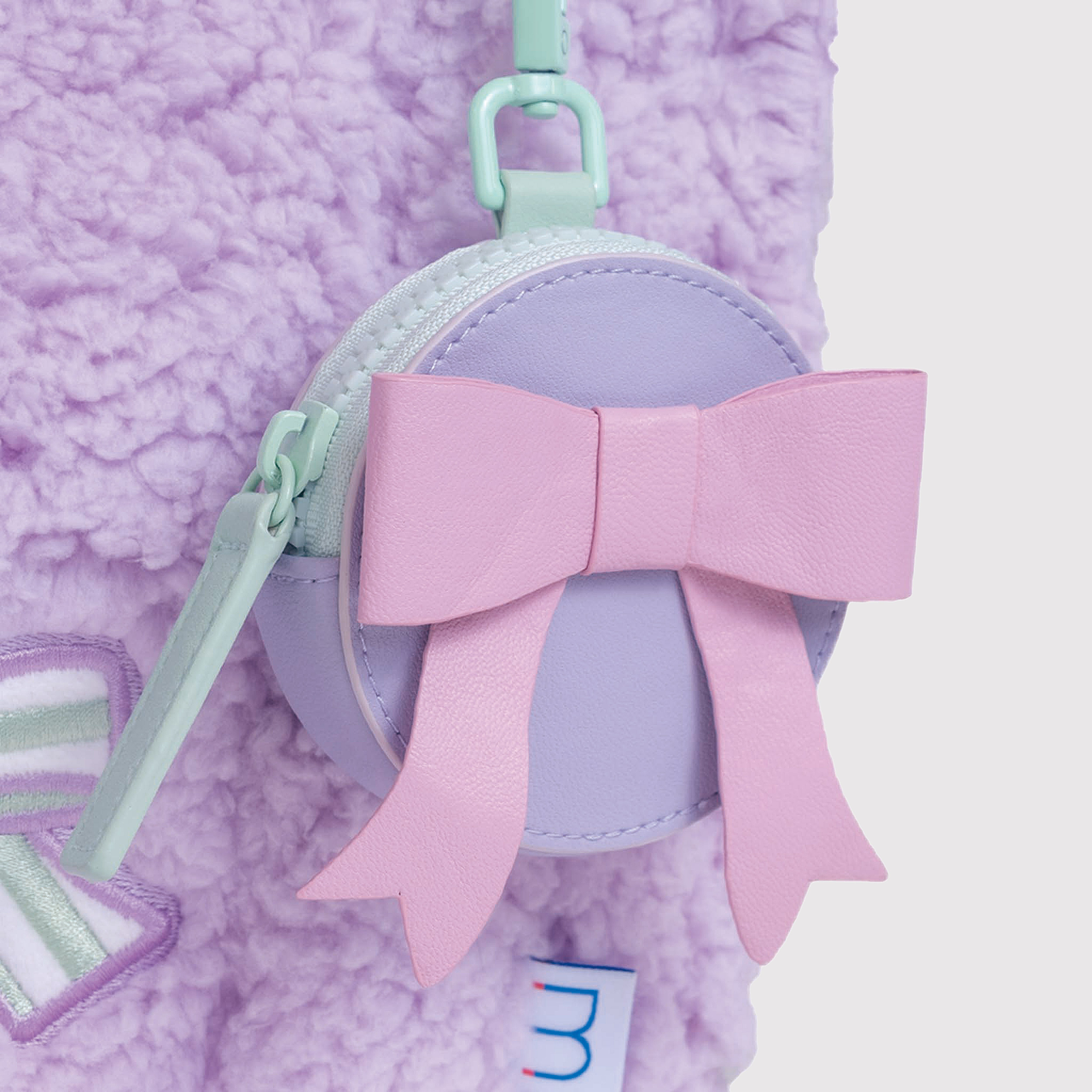 Sherpa Tote Bag – Cozy, Colorful & Convertible with Matching Coin Purse, Bows