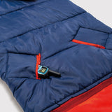 Sleep-N-Pack™ – Big Kid Size | NASA Official Logo & Patches | 2-in-1 Backpack & Sleeping Bag with Cozy Fleece Liner - NAVY