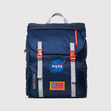 Sleep-N-Pack™ – Big Kid Size | NASA Official Logo & Patches | 2-in-1 Backpack & Sleeping Bag with Cozy Fleece Liner - NAVY