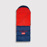 Sleep-N-Pack™ – Big Kid Size | NASA Official Logo & Patches | 2-in-1 Backpack & Sleeping Bag with Cozy Fleece Liner - NAVY
