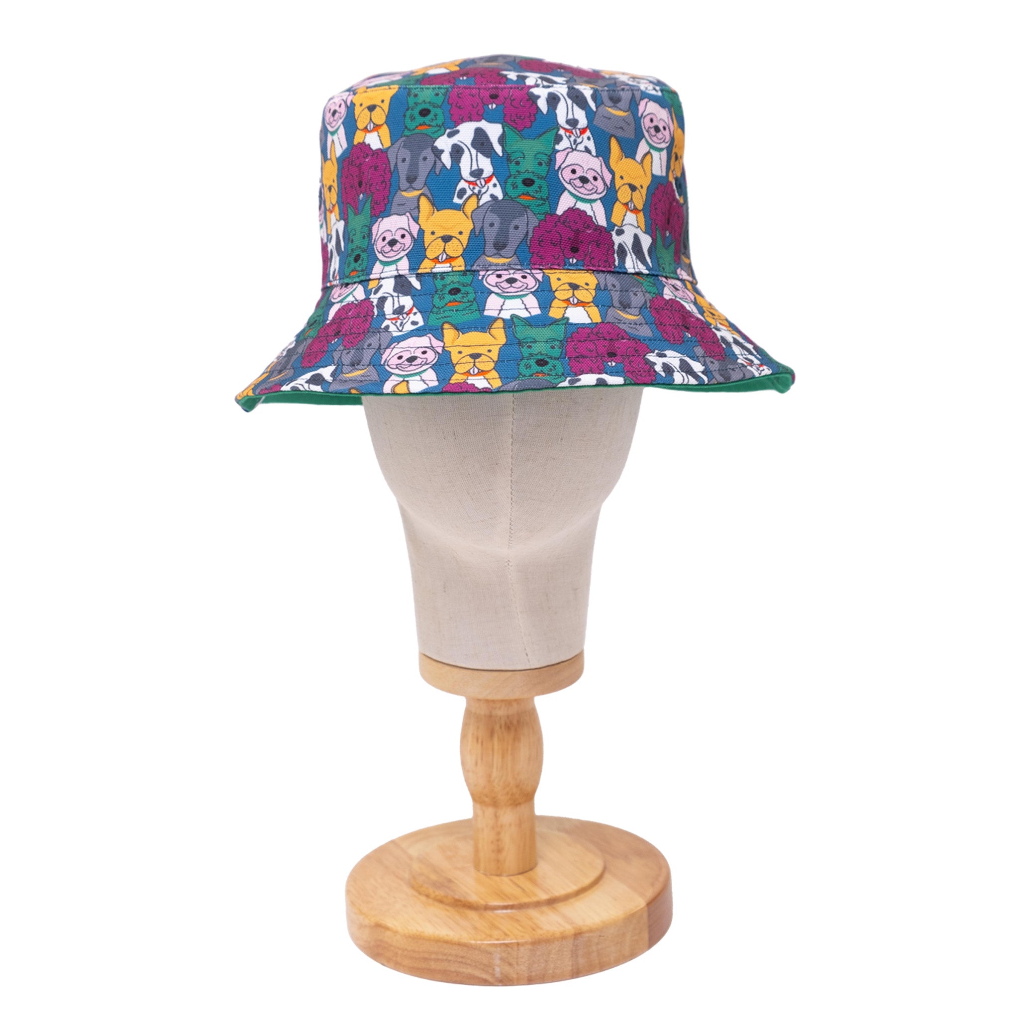 Reversible Bucket Hat – Pals in Print Collection: Walter & Friends