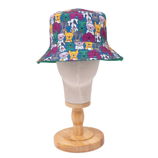 Reversible Bucket Hat – Pals in Print Collection: Walter & Friends