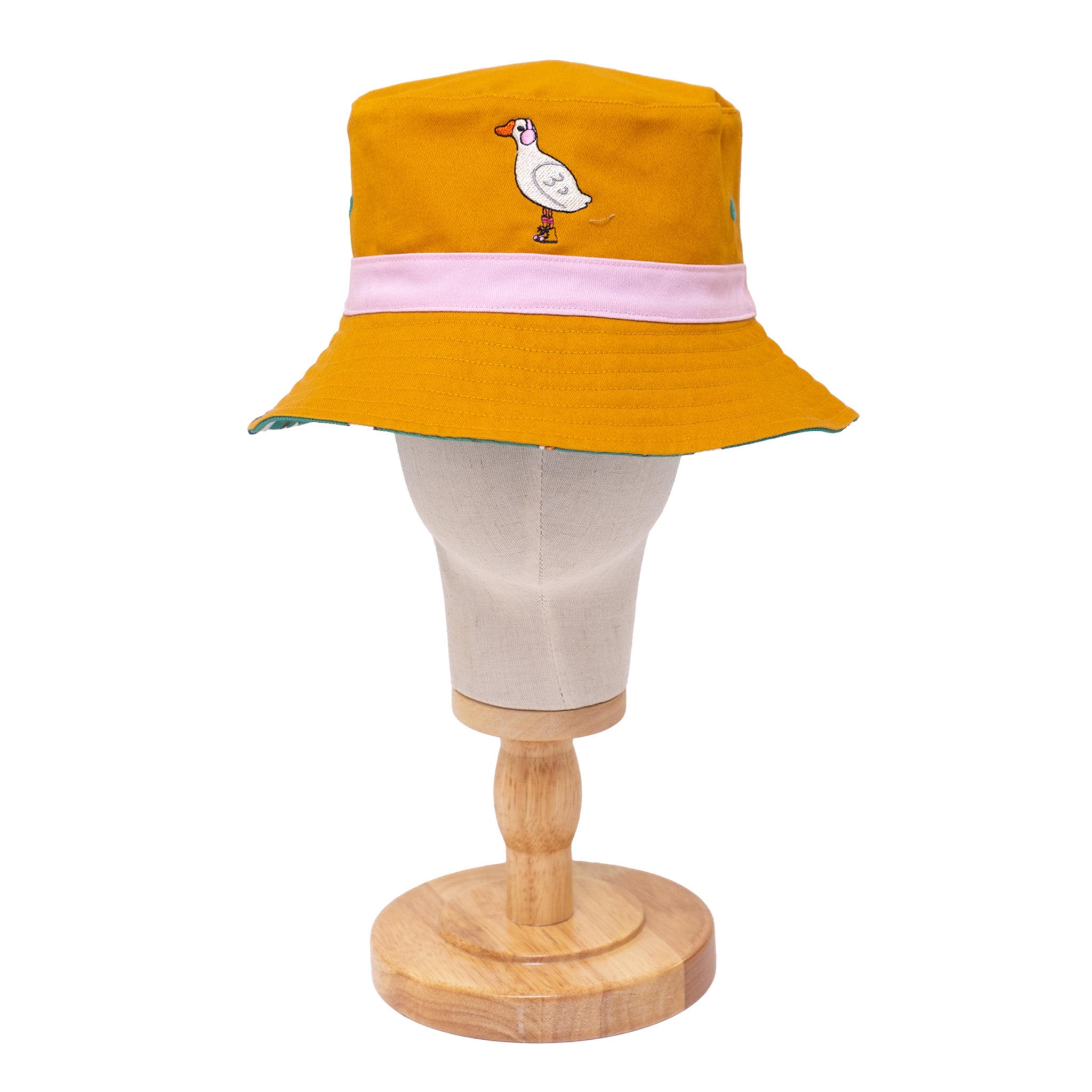 Reversible Bucket Hat – Pals in Print Collection: Silly Ducks
