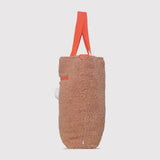 Snuggle Tote XL – The Oversized Sherpa Tote Bag for Sleepovers, Curry