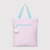 Snuggle Tote XL – The Oversized Sherpa Tote Bag for Sleepovers, Cotton Candy