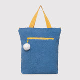 Snuggle Tote XL – The Oversized Sherpa Tote Bag for Sleepovers, Hudson Blue