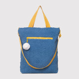 Snuggle Tote XL – The Oversized Sherpa Tote Bag for Sleepovers, Hudson Blue