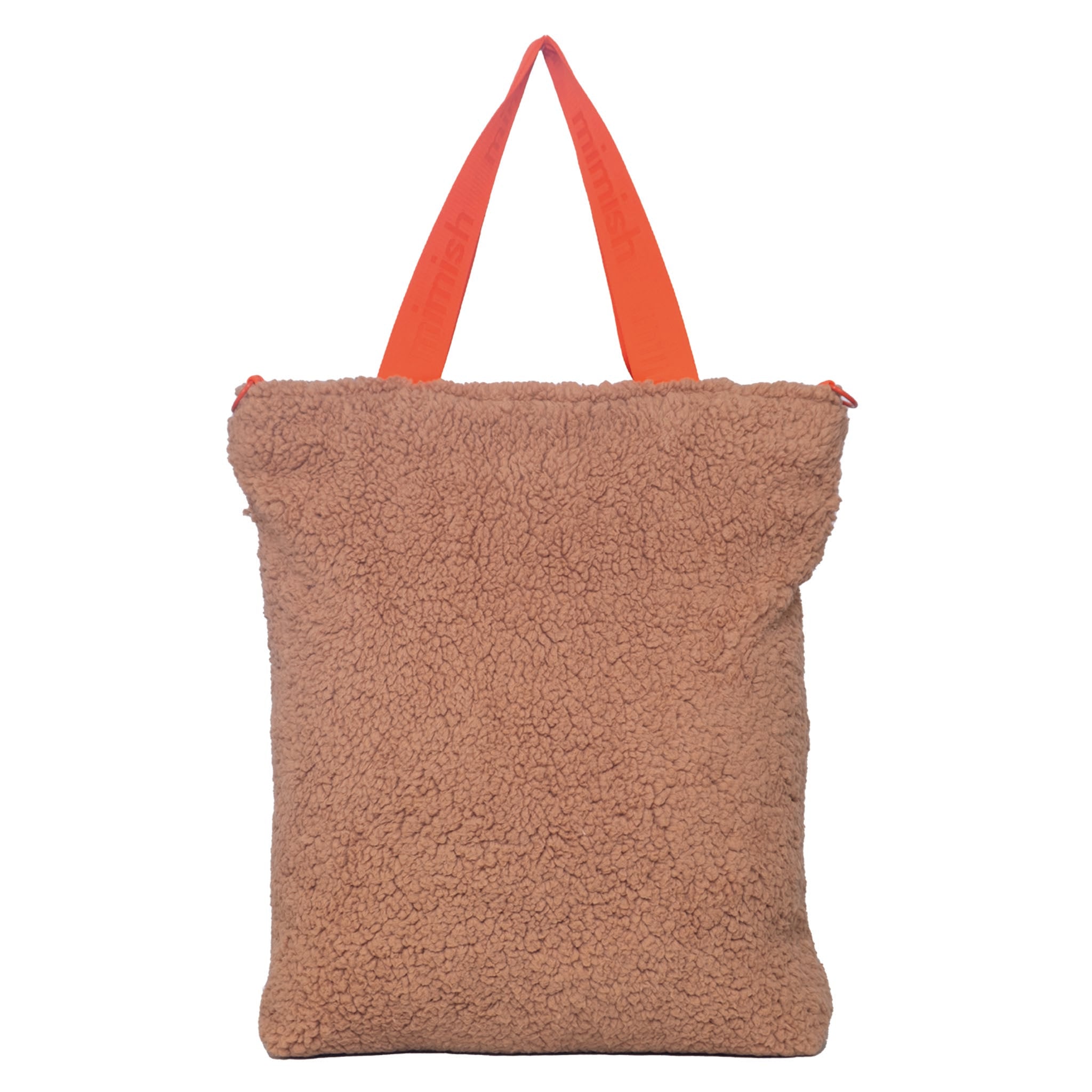 Snuggle Tote XL – The Oversized Sherpa Tote Bag for Sleepovers, Curry