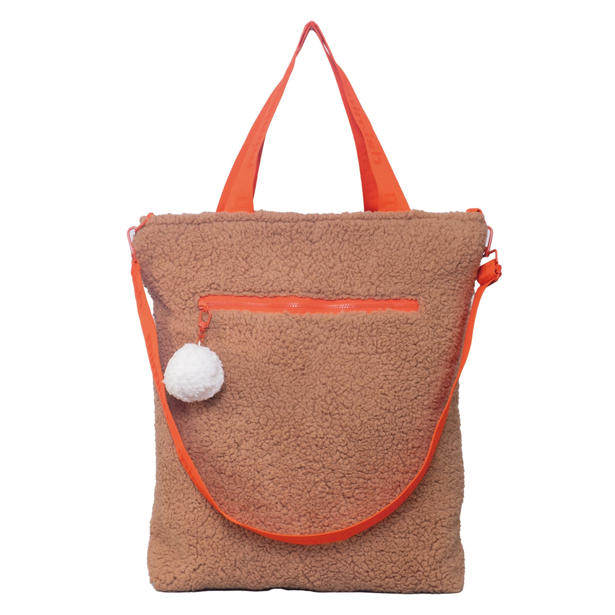 Snuggle Tote XL – The Oversized Sherpa Tote Bag for Sleepovers, Curry