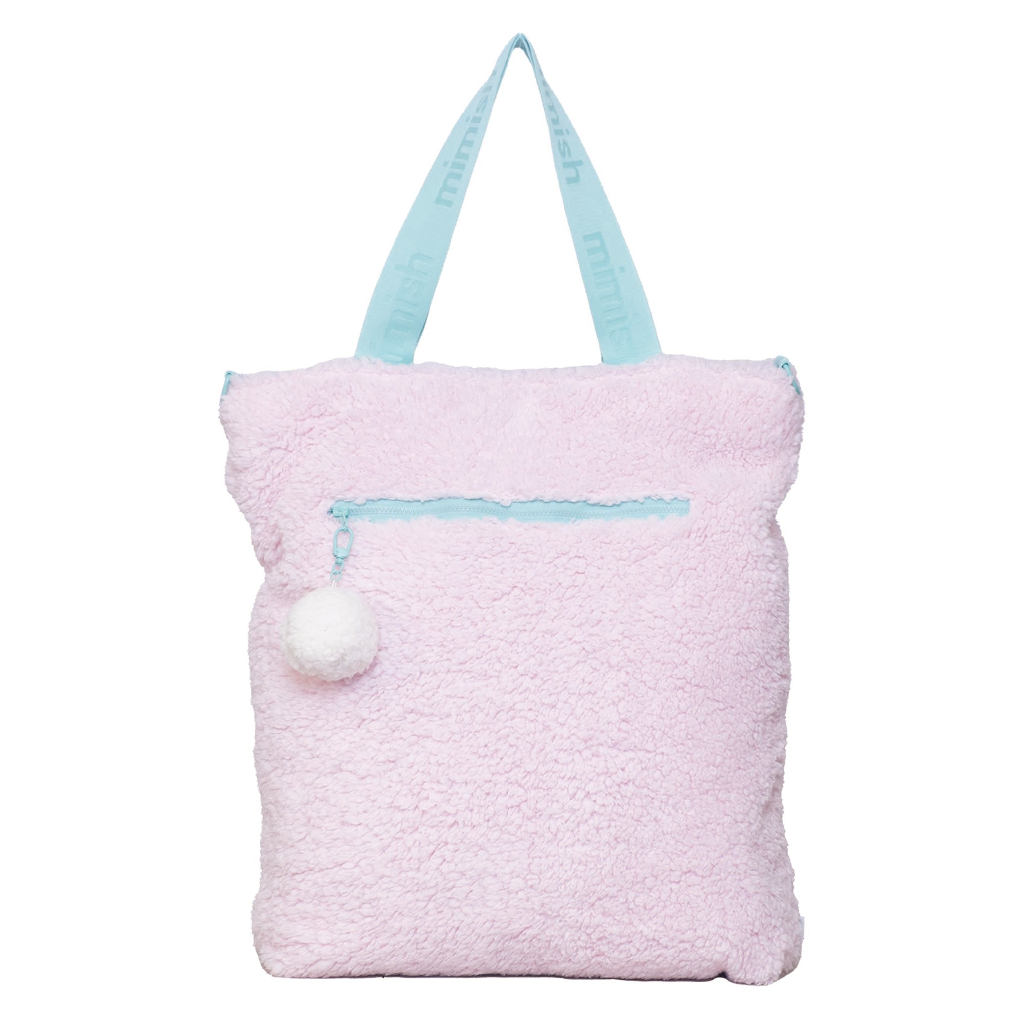 Snuggle Tote XL – The Oversized Sherpa Tote Bag for Sleepovers, Cotton Candy