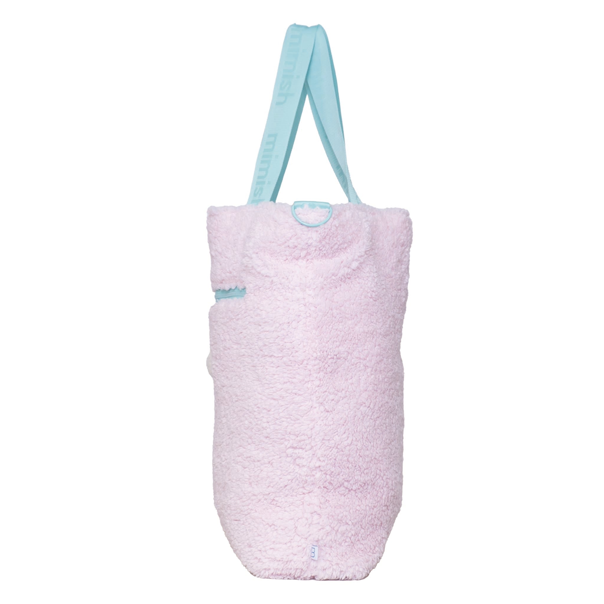 Snuggle Tote XL – The Oversized Sherpa Tote Bag for Sleepovers, Cotton Candy