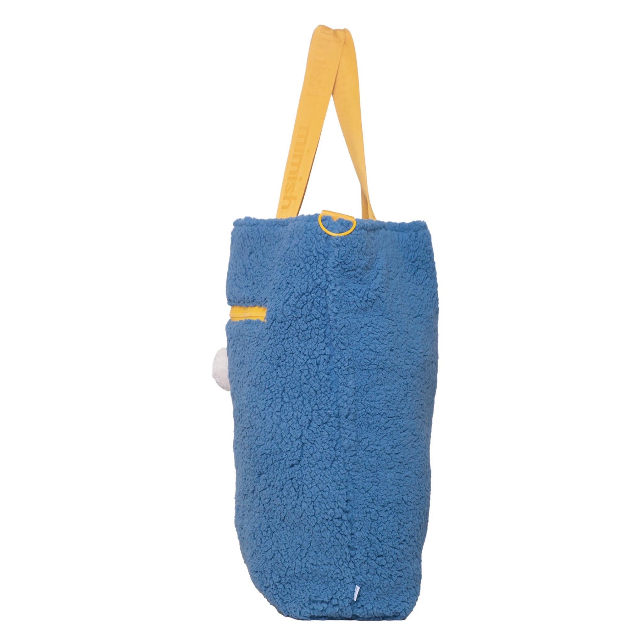 Snuggle Tote XL – The Oversized Sherpa Tote Bag for Sleepovers, Hudson Blue