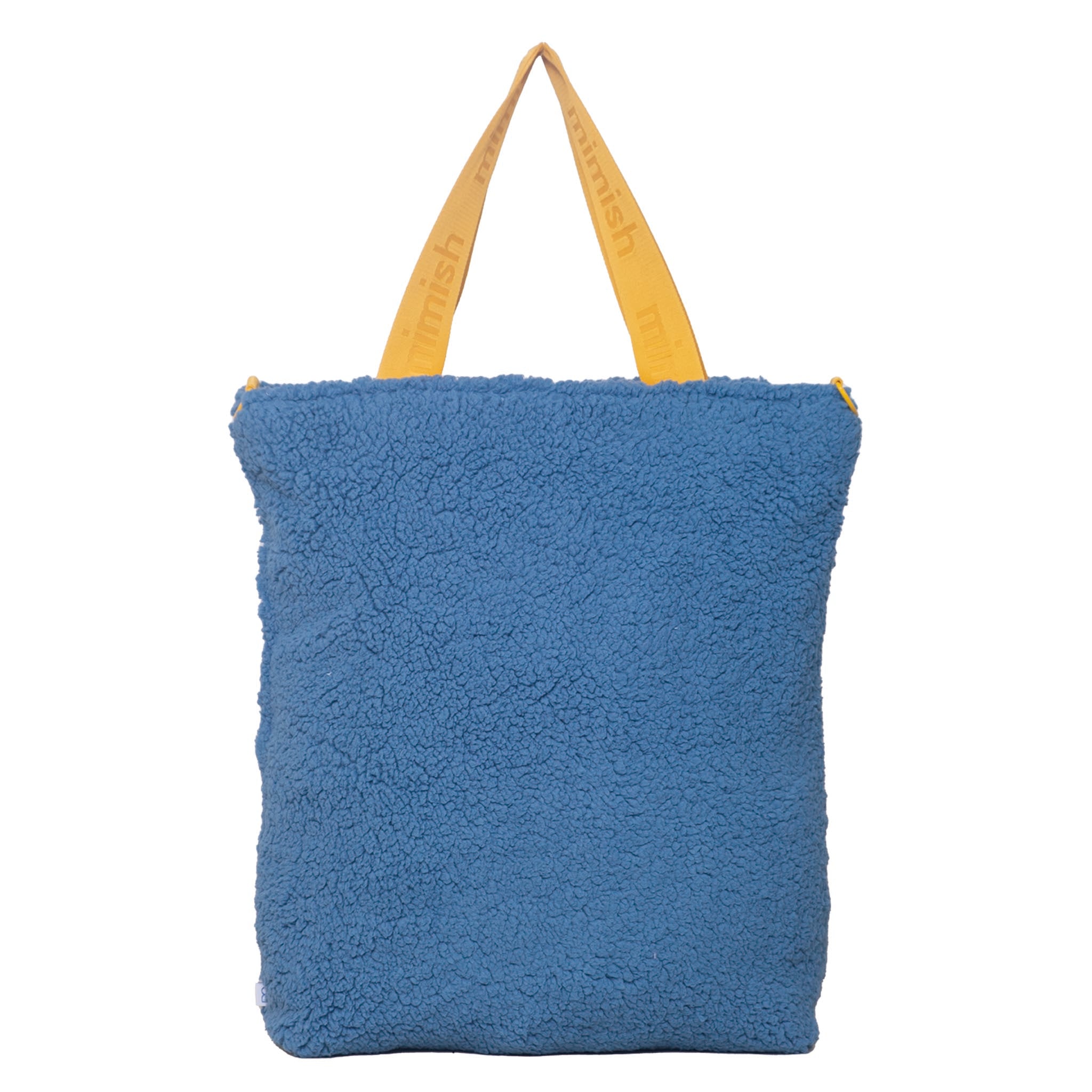 Snuggle Tote XL – The Oversized Sherpa Tote Bag for Sleepovers, Hudson Blue