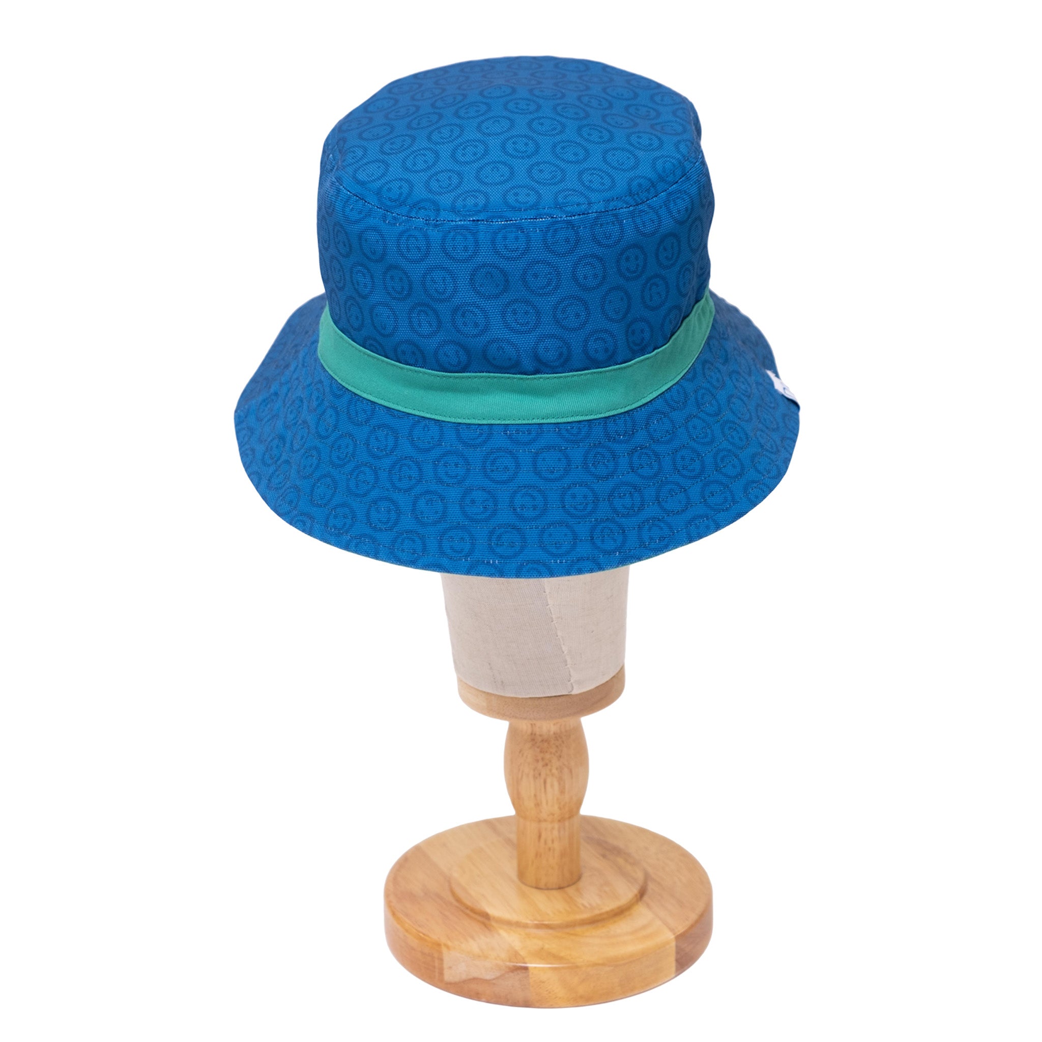 Reversible Bucket Hat – Blue Smile