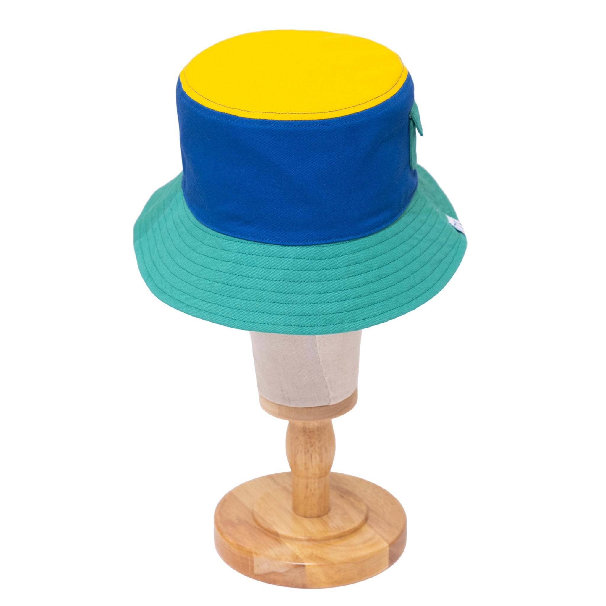 Reversible Bucket Hat – Blue Smile