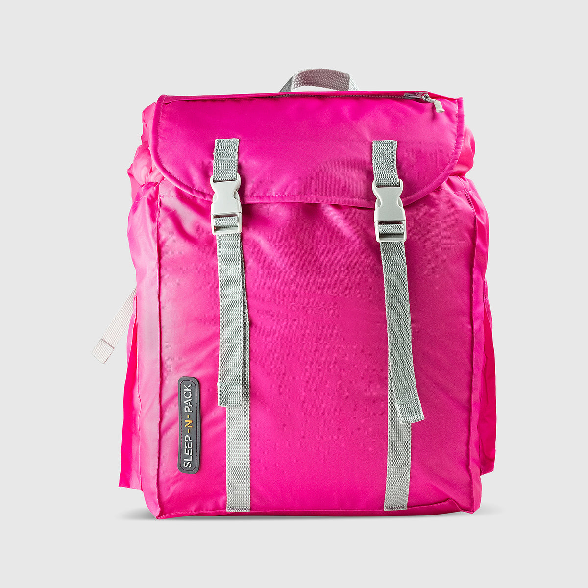 Sleep-n-pack: Packable Sleeping Bag, Big Kid 7-12+ yrs - Hibiscus Pink/Coconut Sherpa