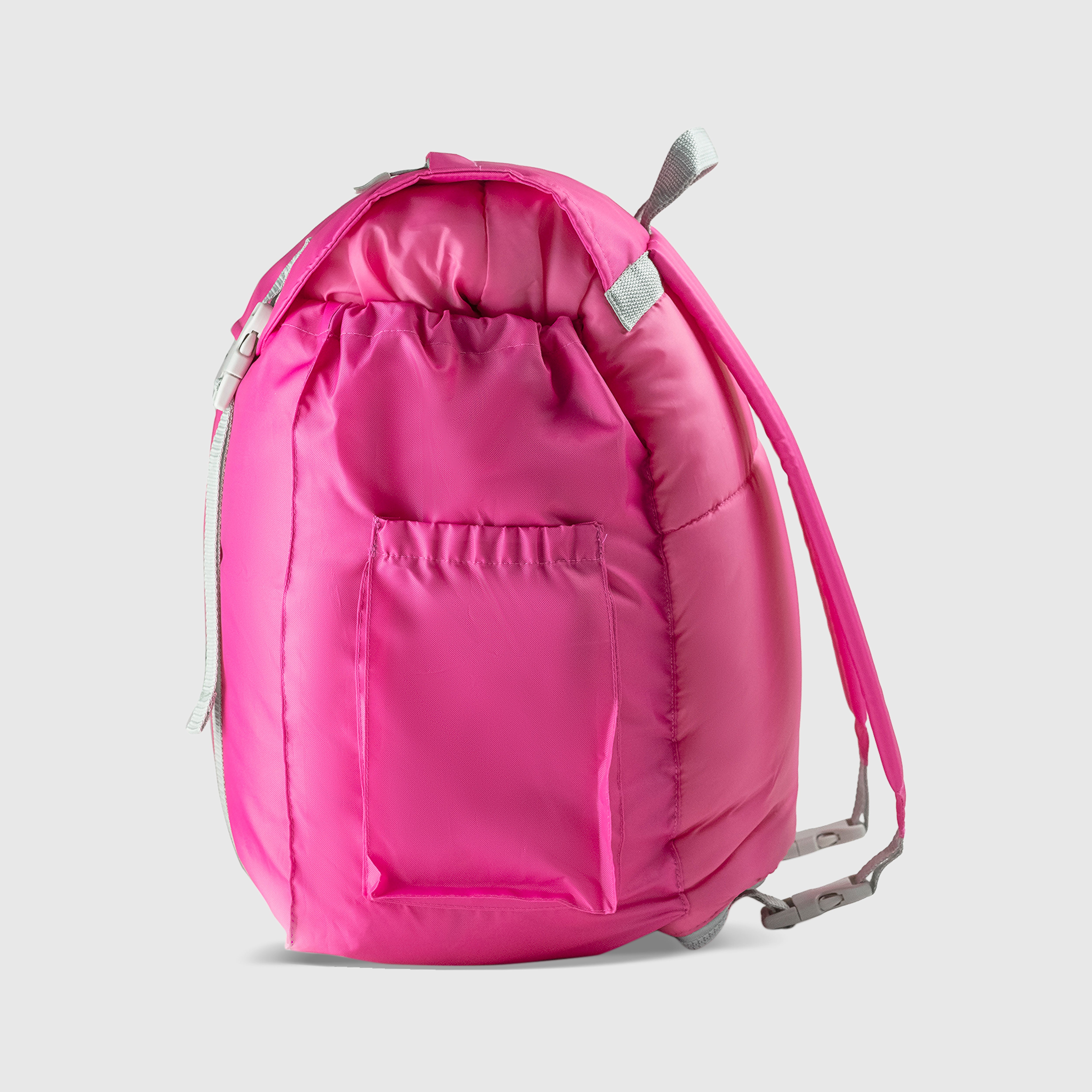 Sleep-n-pack: Packable Sleeping Bag, Big Kid 7-12+ yrs - Hibiscus Pink/Coconut Sherpa