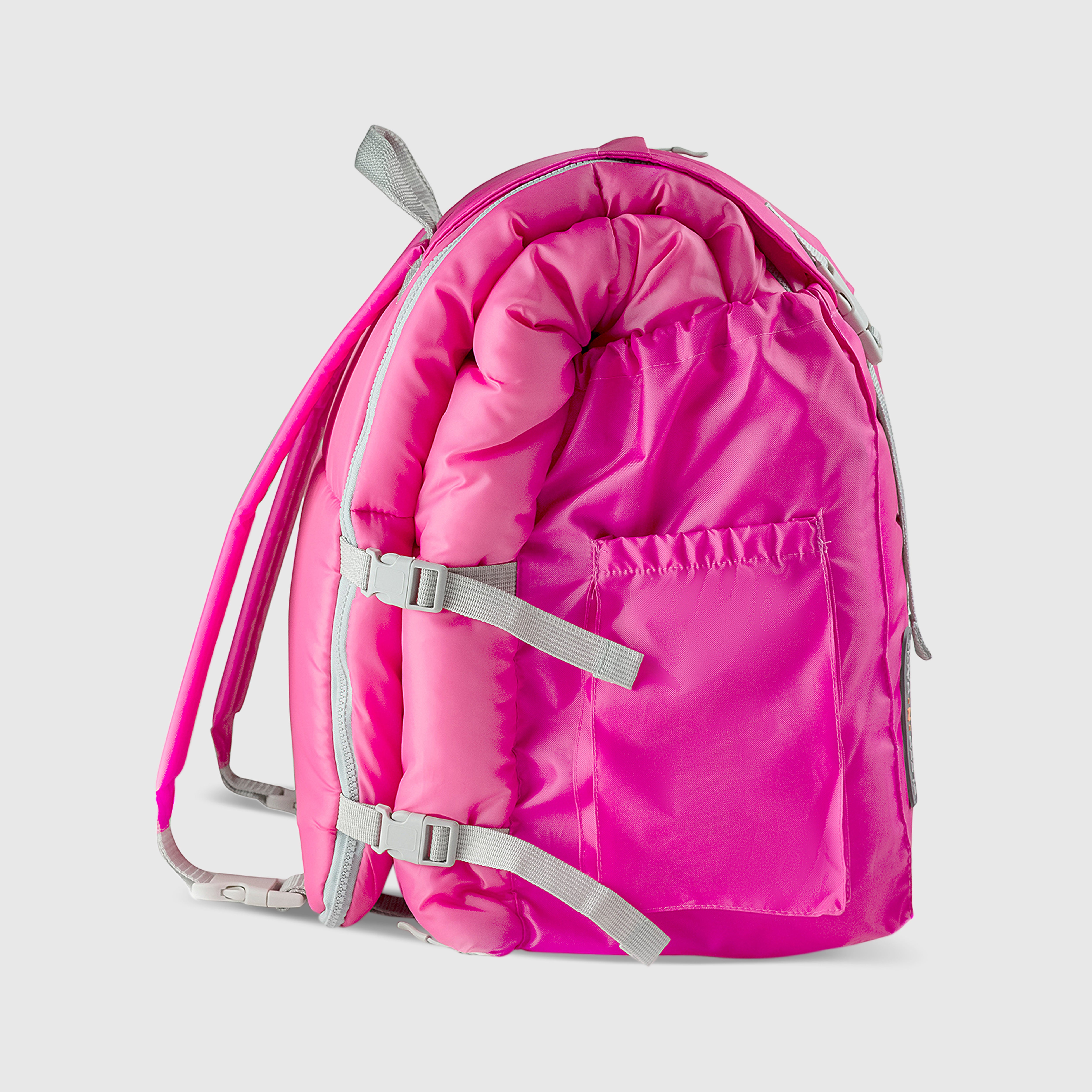 Sleep-n-pack: Packable Sleeping Bag, Big Kid 7-12+ yrs - Hibiscus Pink/Coconut Sherpa