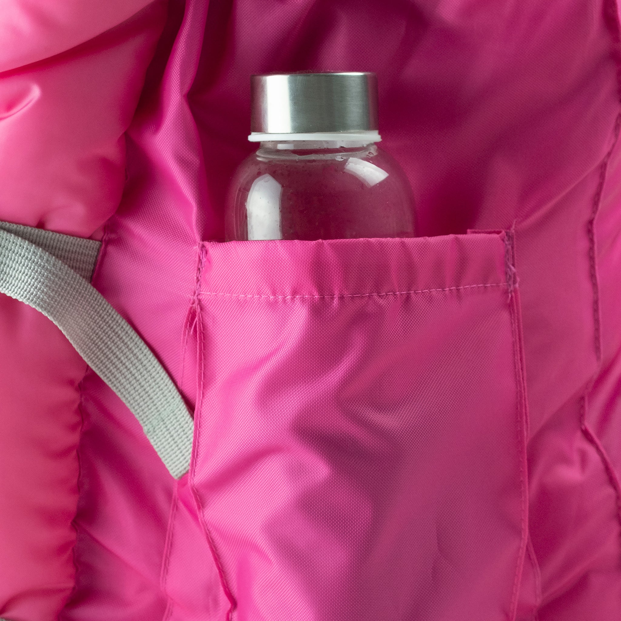 Sleep-n-pack: Packable Sleeping Bag, Big Kid 7-12+ yrs - Hibiscus Pink/Coconut Sherpa