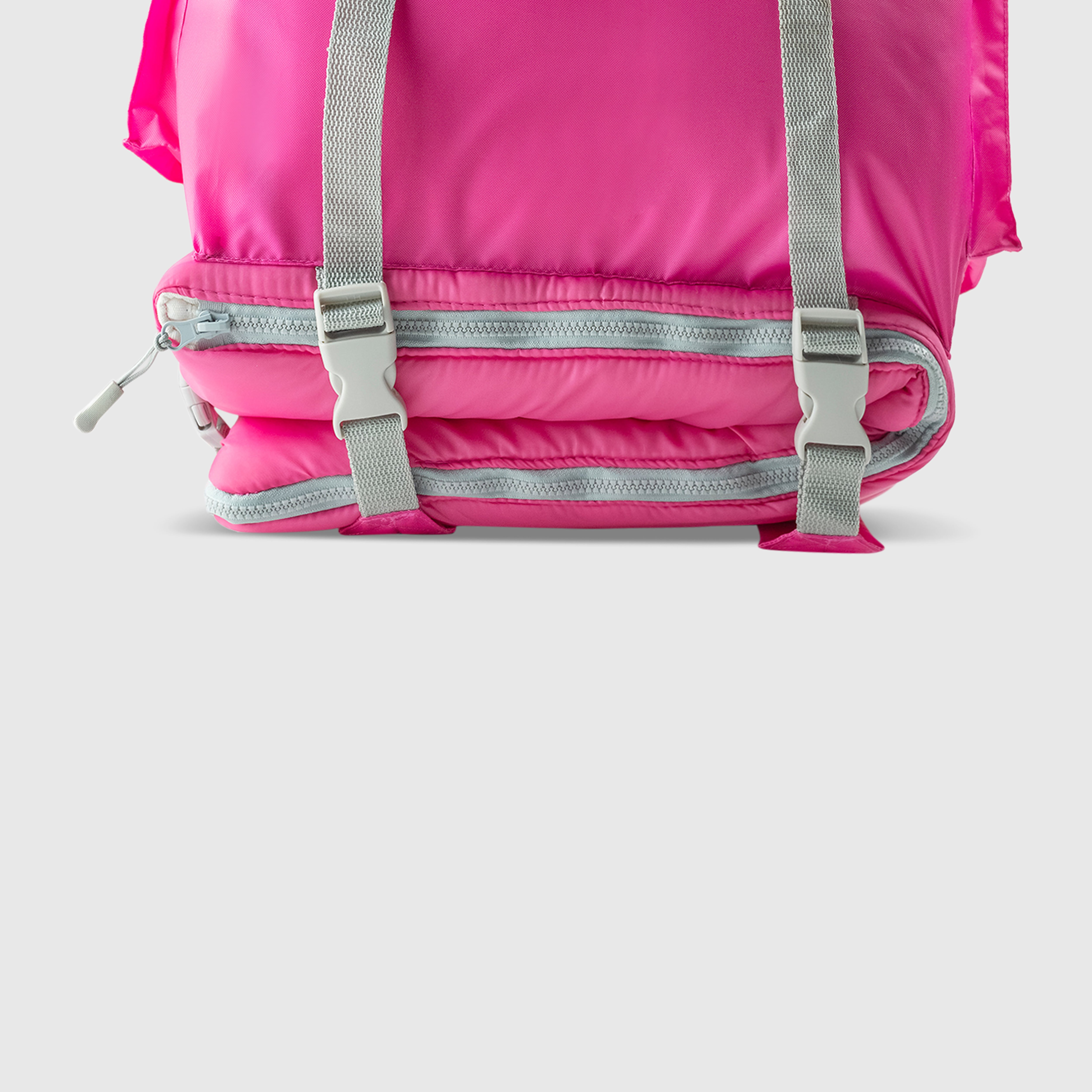 Sleep-n-pack: Packable Sleeping Bag, Big Kid 7-12+ yrs - Hibiscus Pink/Coconut Sherpa