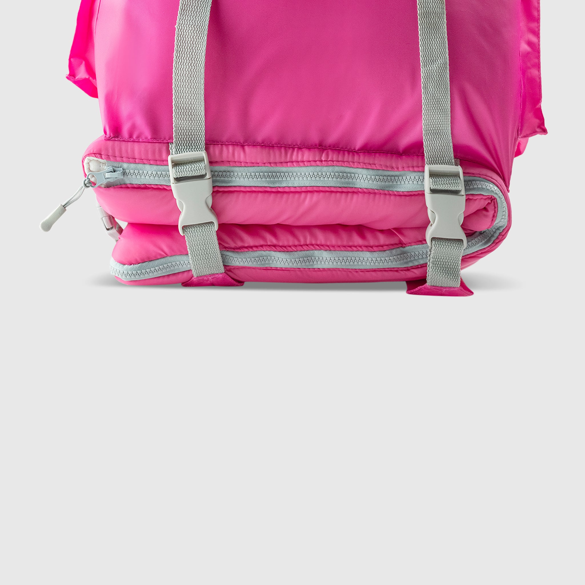Sleep-n-pack: Packable Sleeping Bag, Big Kid 7-12+ yrs - Hibiscus Pink/Coconut Sherpa