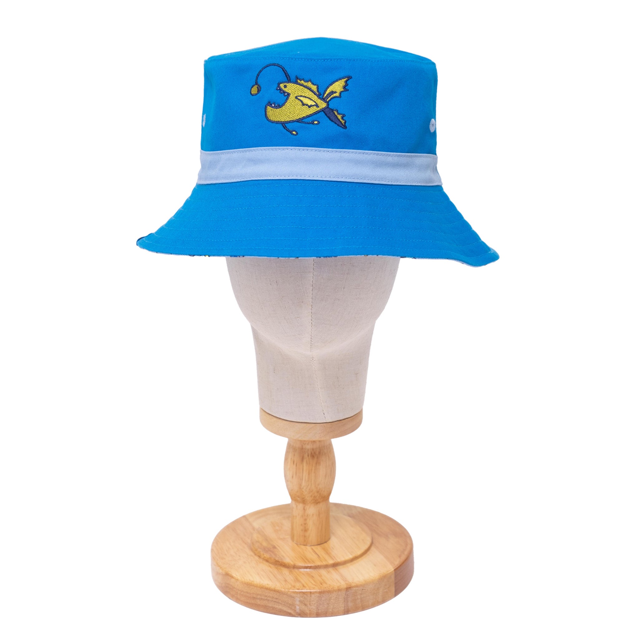 Reversible Glow-in-the-Dark Bucket Hat – Sea Critters