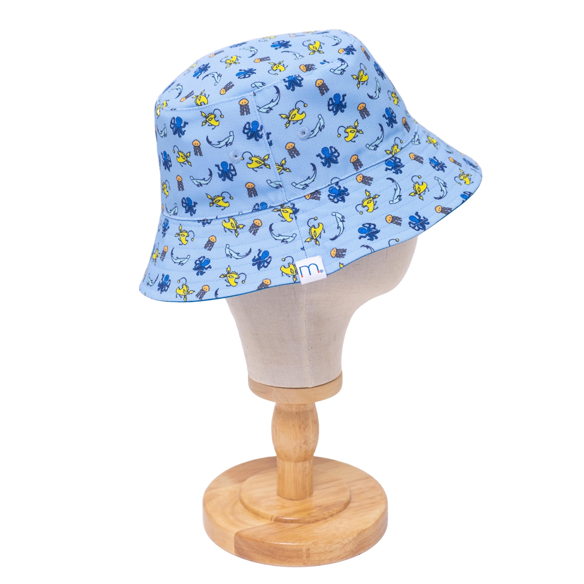Reversible Glow-in-the-Dark Bucket Hat – Sea Critters