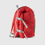 Sleep-n-pack: Packable Sleeping Bag, Big Kid 7-12+ yrs - Fiery Red/Grey Sherpa