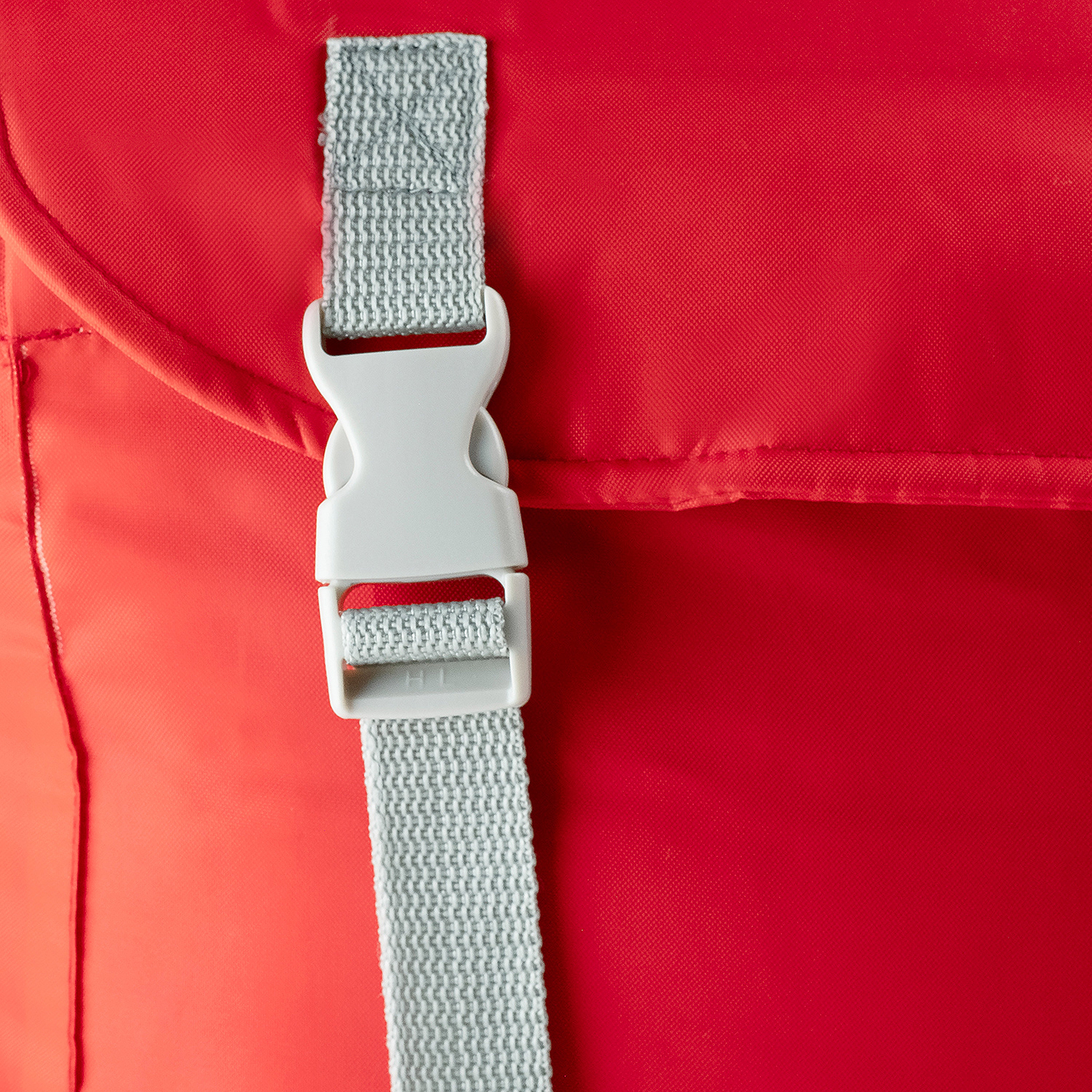Sleep-n-pack: Packable Sleeping Bag, Big Kid 7-12+ yrs - Fiery Red/Grey Sherpa