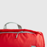 Sleep-n-pack: Packable Sleeping Bag, Big Kid 7-12+ yrs - Fiery Red/Grey Sherpa