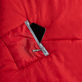Sleep-n-pack: Packable Sleeping Bag, Big Kid 7-12+ yrs - Fiery Red/Grey Sherpa