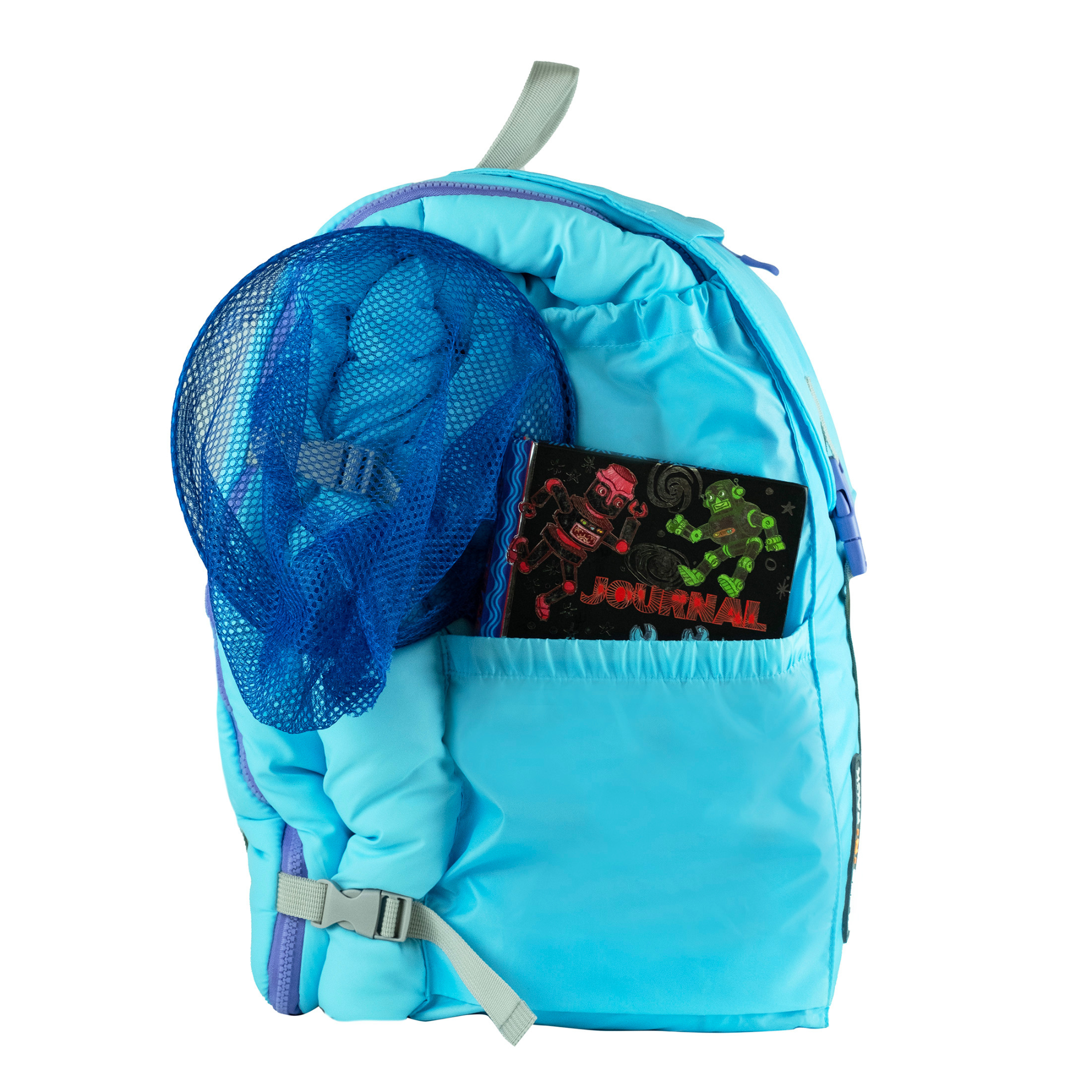 Sleep-n-pack: Packable Sleeping Bag, Big Kid 7-12+ yrs - ClearWater/Violet Dream Sherpa