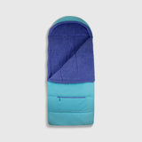 Sleep-n-pack: Packable Sleeping Bag, Big Kid 7-12+ yrs - ClearWater/Violet Dream Sherpa