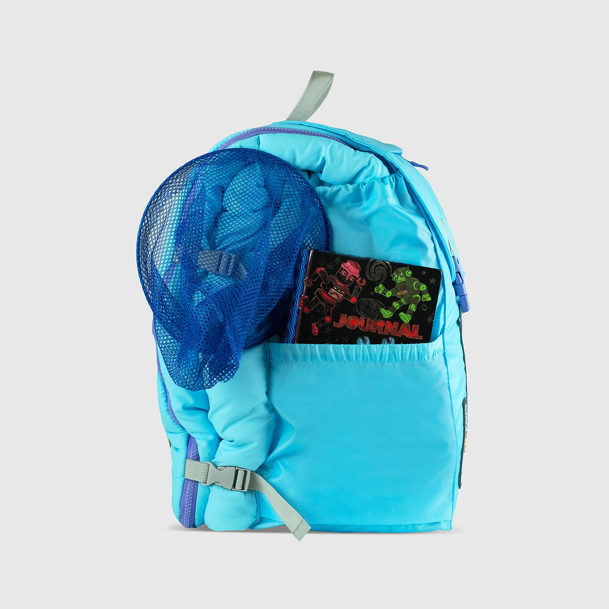 Sleep-n-pack: Packable Sleeping Bag, Big Kid 7-12+ yrs - ClearWater/Violet Dream Sherpa