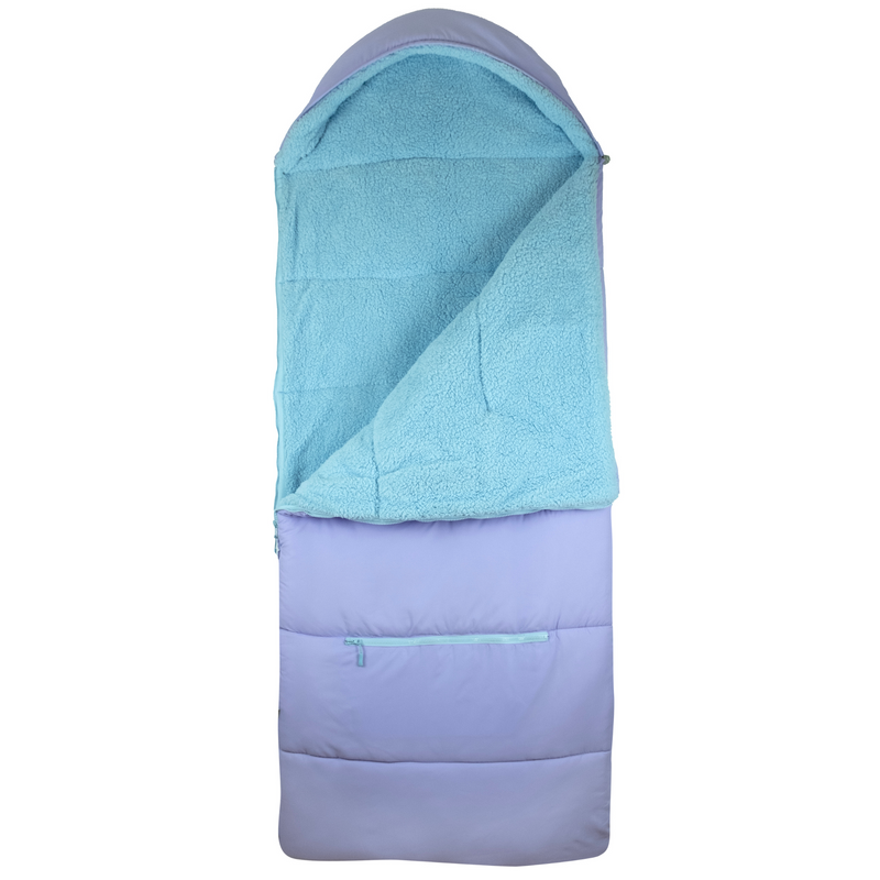 Sleep-n-pack: Packable Sleeping Bag, Big Kid 7-12+ yrs - Violet Dream/ClearWater
