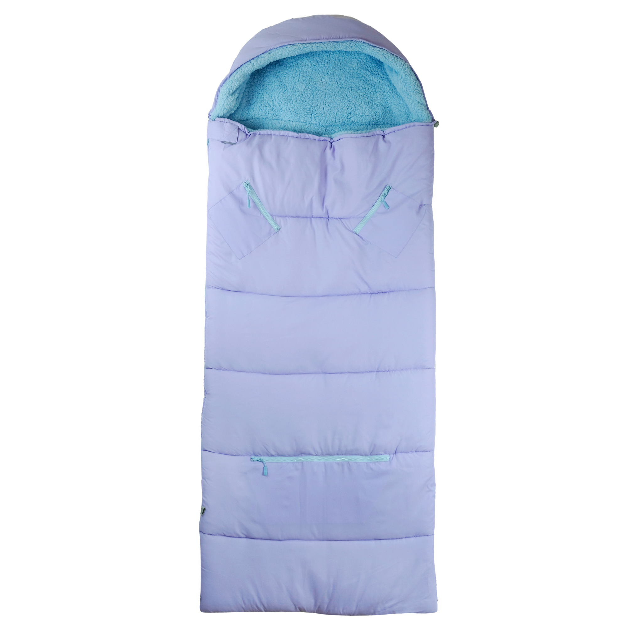 Sleep-n-pack: Packable Sleeping Bag, Big Kid 7-12+ yrs - Violet Dream/ClearWater