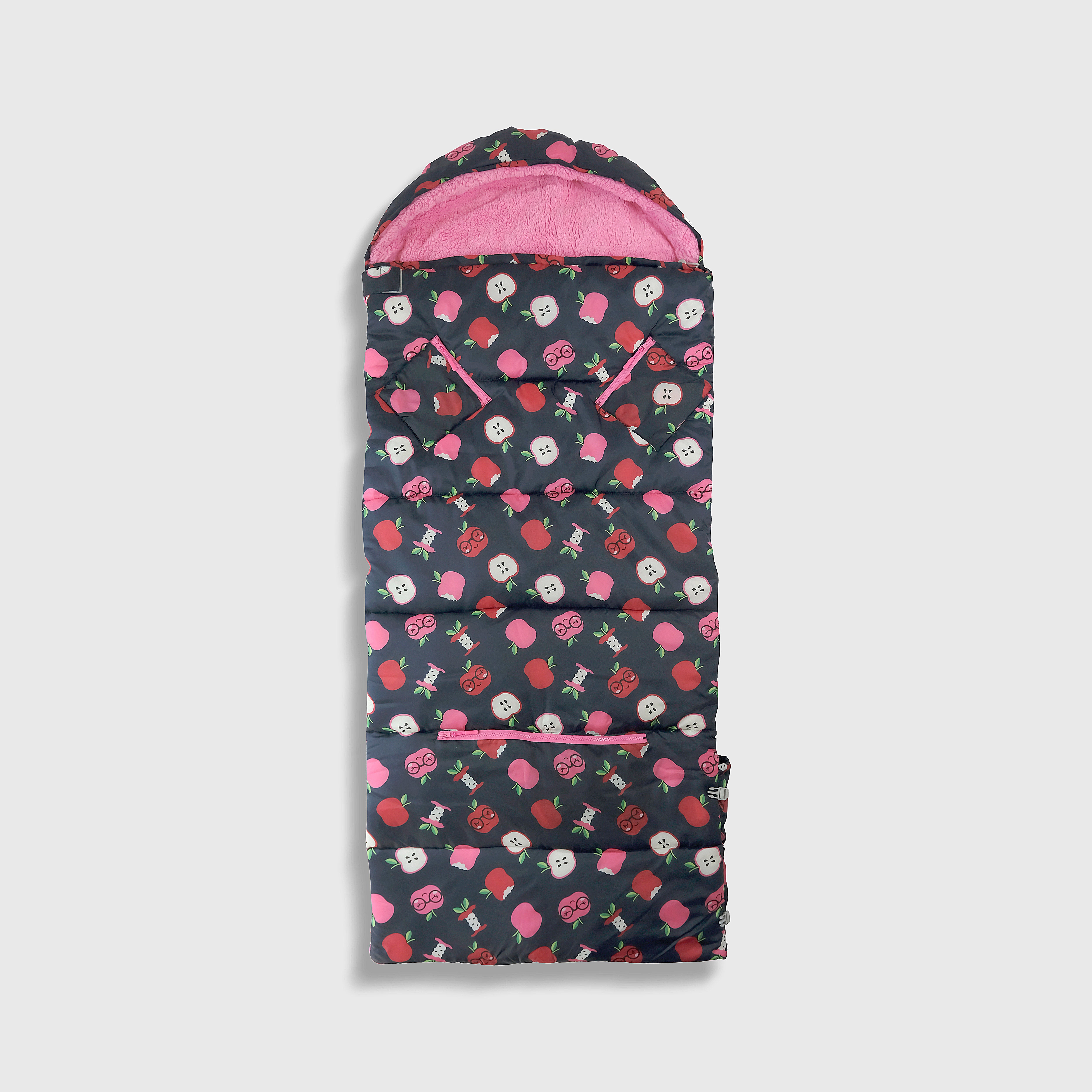 Sleep-n-pack: Packable Sleeping Bag, Big Kid 7-12+ yrs  - Apple Picking
