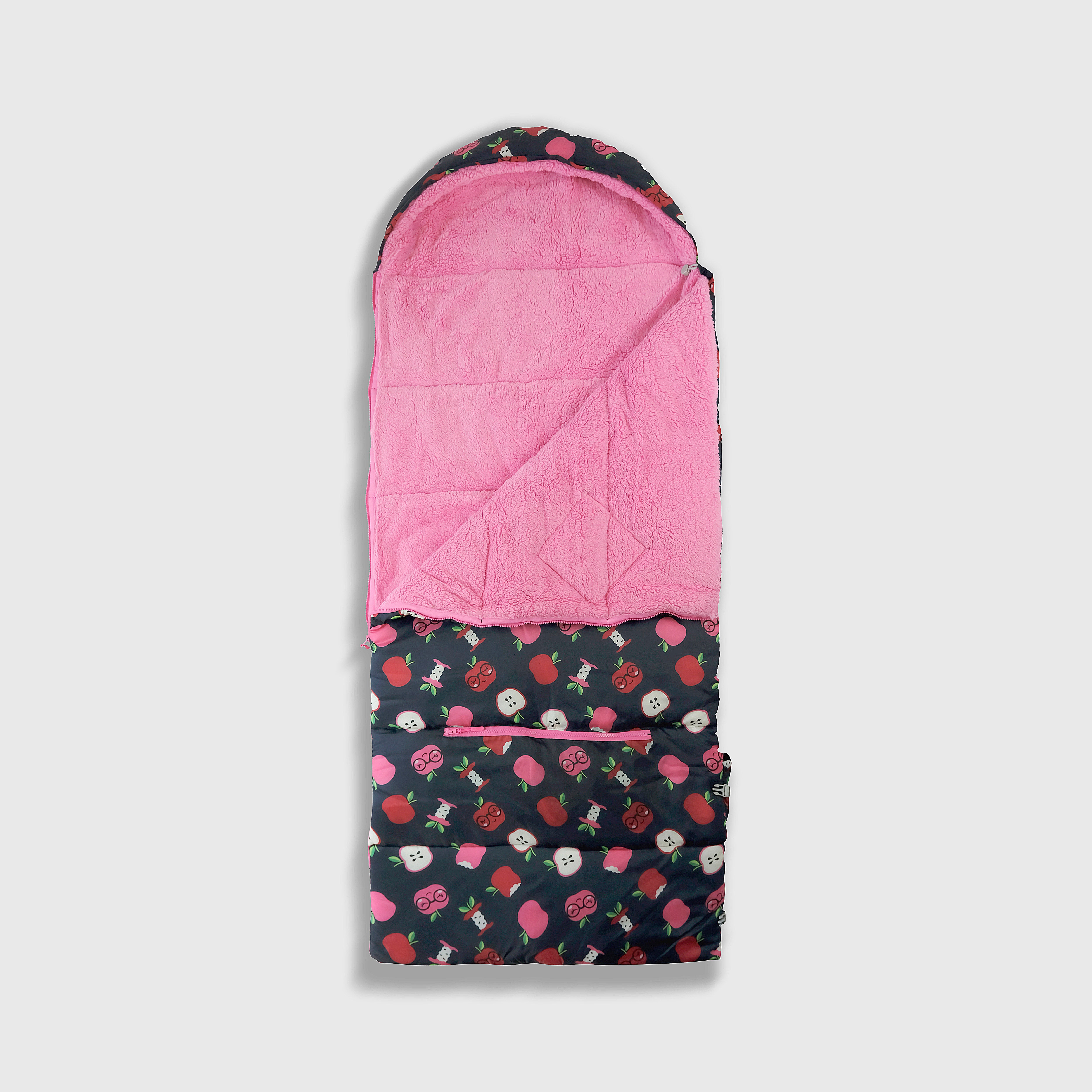 Sleep-n-pack: Packable Sleeping Bag, Big Kid 7-12+ yrs  - Apple Picking
