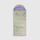 Sleep-n-pack: Packable Sleeping Bag, Big Kid 7-12+ yrs  - Happy Daisy Stripes