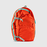 Sleep-n-pack: Packable Sleeping Bag, Big Kid 7-12+ yrs - Orange Oasis/Turquoise Sherpa