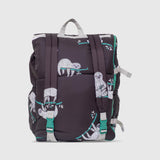 Sleep-N-Pack™ Big Kid Sleeping Bag Backpack – Lounging Sloths in Black