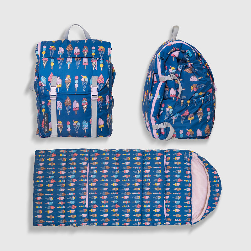 Sleep-N-Pack™ – Big Kid Size | Ice Cream Print