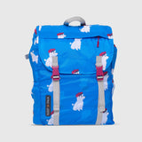 Sleep-N-Pack™ Big Kid Sleeping Bag Backpack – French Poodle Print in Brilliant Blue