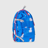 Sleep-N-Pack™ Big Kid Sleeping Bag Backpack – French Poodle Print in Brilliant Blue