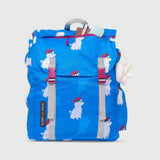 Sleep-N-Pack™ Big Kid Sleeping Bag Backpack – French Poodle Print in Brilliant Blue