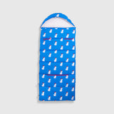 Sleep-N-Pack™ Big Kid Sleeping Bag Backpack – French Poodle Print in Brilliant Blue