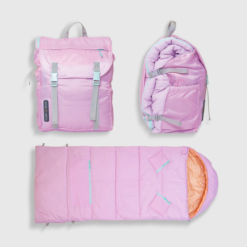 Sleep-N-Pack™ – Big Kid Size | Pink Pirouette