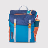 Sleep-N-Pack™ – Big Kid Size | Color Block Camp Collection: Enamel Blue, Persimmon & Navy Blue