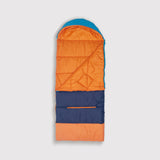 Sleep-N-Pack™ – Big Kid Size | Color Block Camp Collection: Enamel Blue, Persimmon & Navy Blue