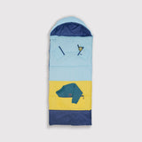 Sleep-N-Pack™ – Big Kid Size | Color Block Cali Teal, Buttercup Yellow & Navy Blue
